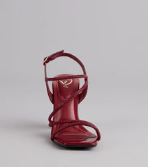 Chic Crush Strappy Block Heels